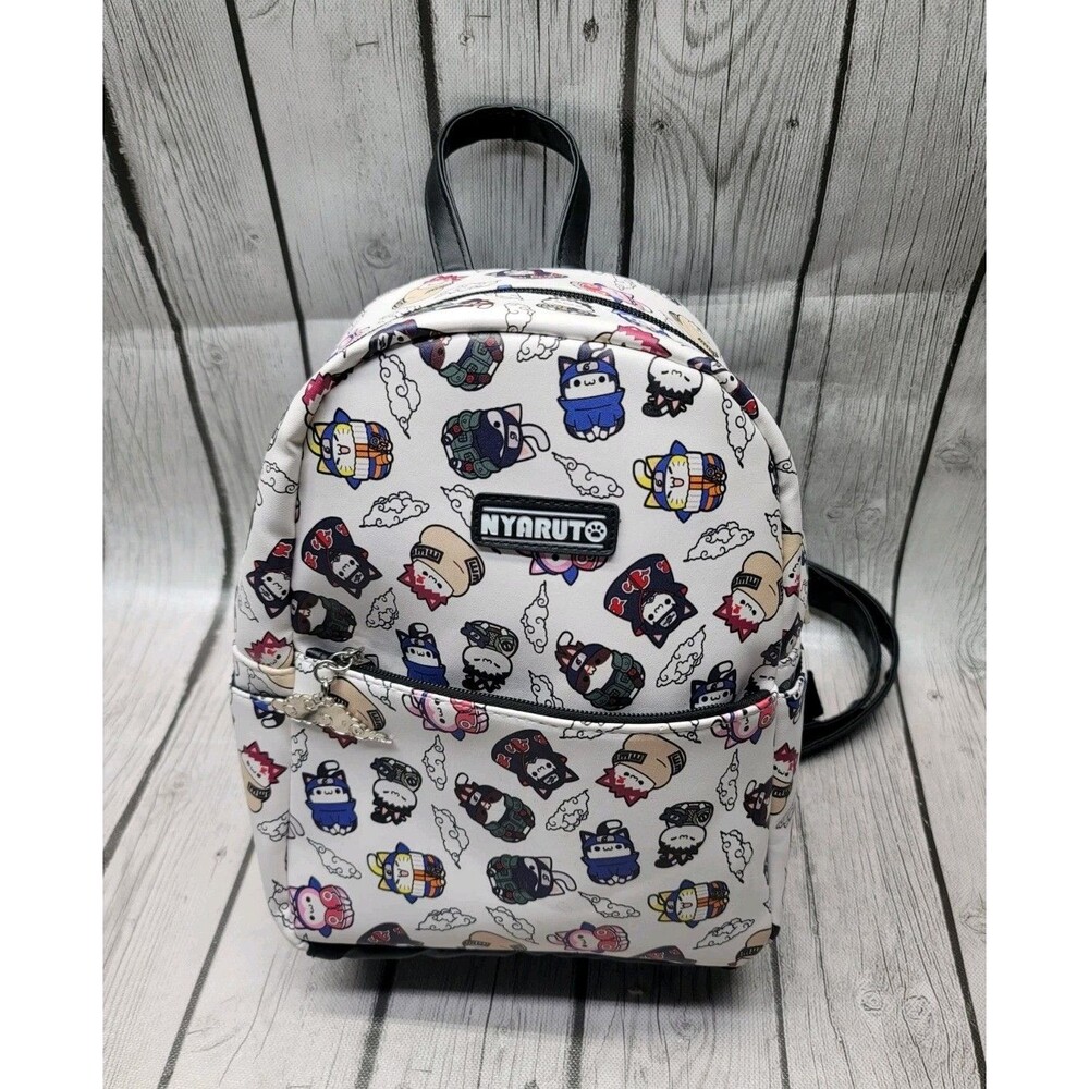 Mad Engine Naruto Shippuden Nyaruto Group Cat Mini Backpack all-over print